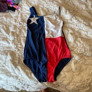Texas flag one piece swimsuit